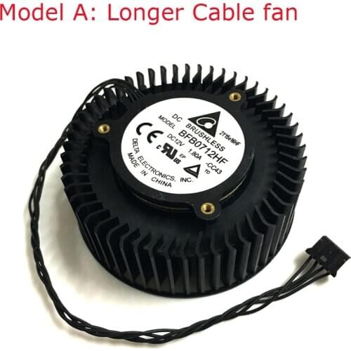 Free Shipping DELTA BFB0712HF 65mm cooling fan blower For EVGA GTX660 GTX660TI GTX670 GTX680 Graphics video Card Cooler