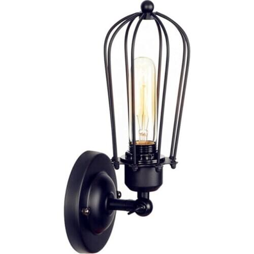 Italian Vintage Industrial LED Wall Lamps Minimalist creativity Wall Light E27 Loft wall sconce Light 180°Adjustment for Kitchen