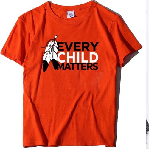 Every Child Matters Print Women T-shirt 2021 Summer Loose Ladies Tee Shirt Femme Plus Size Short Sleeve Casual Top Woman Clothes