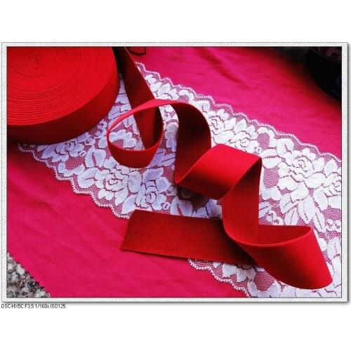1.4" NEW 10 Meters 38mm Width High Quality Red Elastic Tape Garment Sewing Accessories Hand Made DIY Sewing Elastic Webbing Band