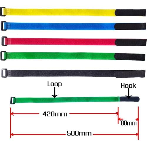 10pcs/lot 2cm * 50cm nylon Reverse buckle velcros magic hook loop fastener cable ties velcroing strap sticky Line finishing