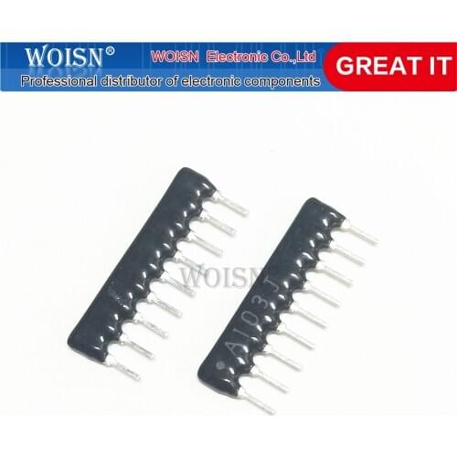 20pcs DIP exclusion 9pin 220 ohm 220R A221 A221J Network Resistor array In Stock