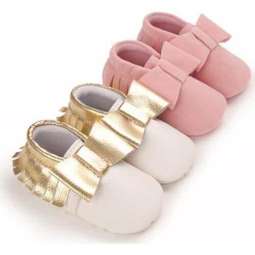 2020 Baby Spring Autumn Shoes Tassel Newborn Baby Girl Boys Causal Anti-slip First Walker Soft Sole Princess Shoes