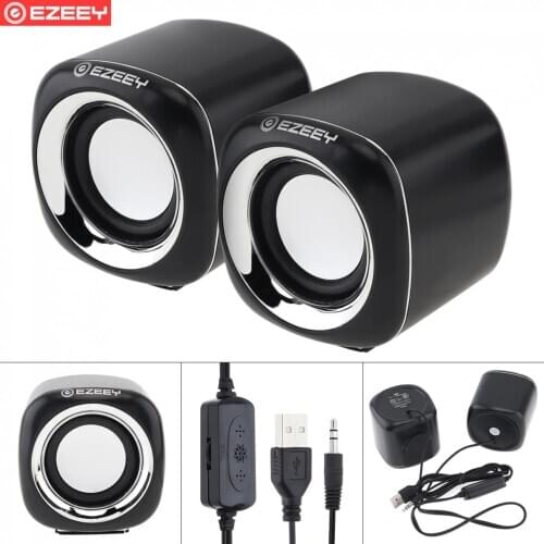 A1 3W Mini USB 2.0 Subwoofer Speaker with 3.5mm Stereo Jack and USB Powered Support Volume Control for PC / Laptop / Smartphone