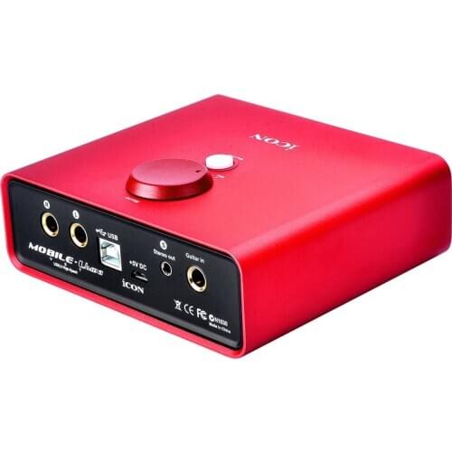 ICON Mobile U mini USB audio interface mic/Instrument input Interface recording sound card,for computer karaoke live broadcast