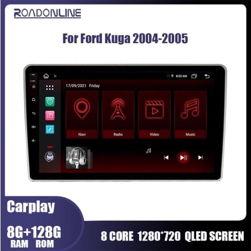 Roadonline Media Player For Ford Maverick Kuga 2004-2005 Car Radio Gps Navigation Bluetooth Android 10 EU Warehouse In Europe