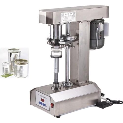 Stainless Steel Sealer Automatic Tinplate Can PET Bottles Seamer Ring-Pull Can Capping Machine Commercial Can Sealing Machine