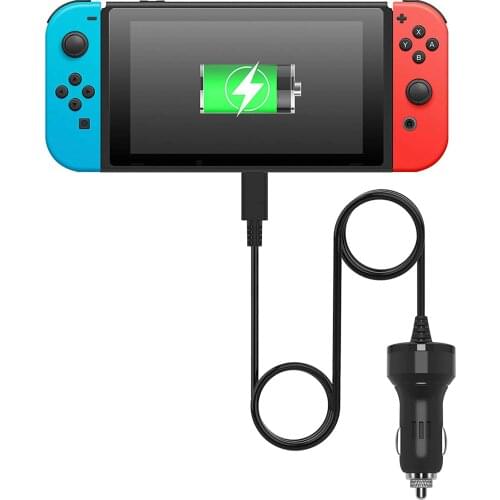 Takiesy Car Charger for Nintendo Switch and Switch Lite High Speed Car Charger Adapter for Nintendo Switch