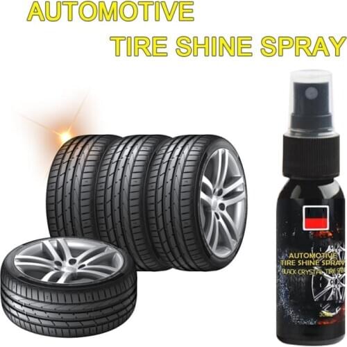 30ML Car Tire Shine Spray Car Wheel Cleaner Tire Refurbishing Car Waxing Tire Car Polish Maintenance Car Accessories TSLM1