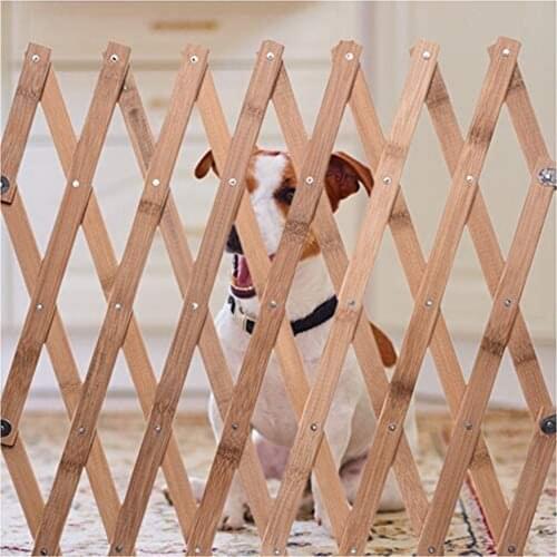 Wooden Fence Retractable Pet Gate Pet Fence Baby Door Gates Dog Stair Gate Extendable Safety Gate Child Safety Door #G3