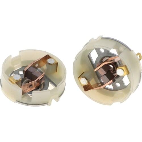 2pcs Rs550 Motor Motor With Copper Brush Charging Drill Electric Screwdriver Brush Holder
