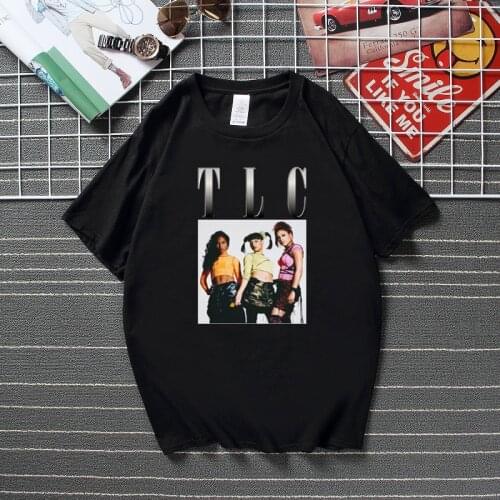 New Summer Hip Hop Streetwear Vintage Shirts TLC Classic Rapper T Shirt For Men Top Cotton Short Sleeve T-shirts Unisex Tees