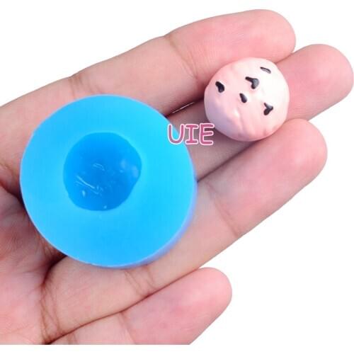 GYL587U 13.9mm x 14.8mm Cream Crust Cake Silicone Mold Fondant Cake Decoration Candy Resin Clay Earrings Necklace Craft Soap