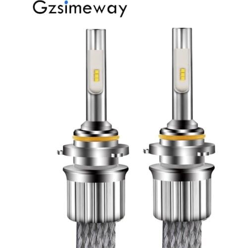 Gzsimeway car H11 H8 led Headlight 6000K H1 H3 H4 H7 H9 Hb3 9005 9012 h27 D2R D2S HB4 auto lamp 55W 9600LM 12V Auto Fog Lights