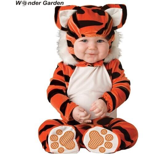 Wonder Garden New Infant Toddlers Baby Boys Tiger Costume Halloween Purim Holiday Cosplay