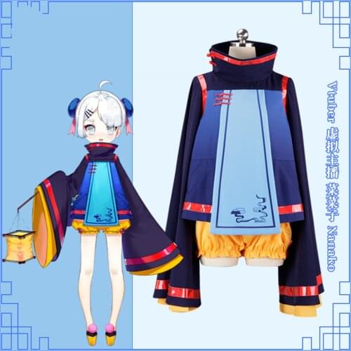 Anime YouTuber Vtuber Nanako Cosplay Costume Top Women for Halloween Christmas Party Masquerade Anime Shows Halloween outfit