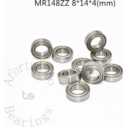 MR148ZZ 8*14*4 MM 10piecesfree shipping ABEC-5 bearing Metal Sealed Miniature Mini Bearing MR148 MR148ZZ Chrome steel bearings
