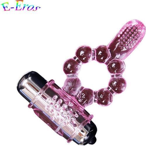 ORISSI Sex Products for Men Reusable Vibration Penis Rings Delayed Ejaculation Cock Rings Clit Stimulator Sex Products