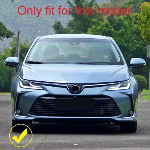 Fit For Toyota Corolla E210 Sedan 2019 2020 Car Styling ABS Front/Rear Fog Light Lamp Decor Cover Trim 2pcs Auto Accessories