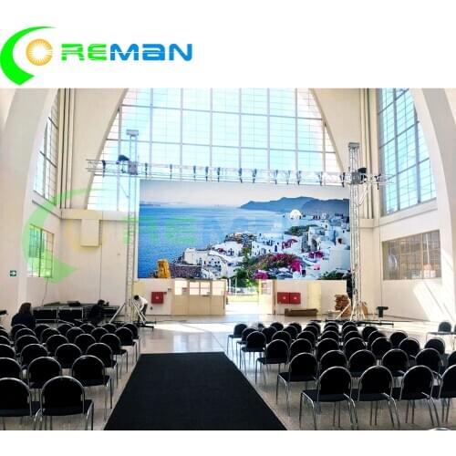 P4.81 video matrix stage full color indoor rental led screen