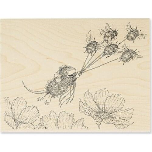 CLEAR STAMP cartoon mouse DIY Scrapbook Card album paper craft silicon rubber roller transparent stamps 129