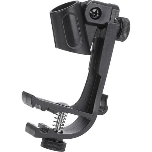Adjustable Microphone Clips on Drum Rim Anti-shock Mount Clamp Stand Holder Tool