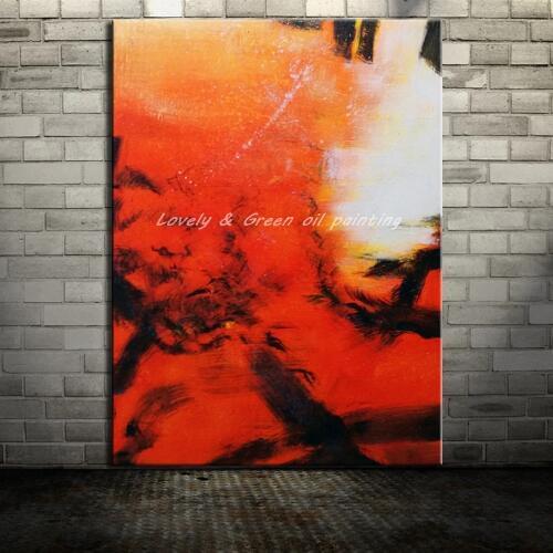 Hand Painted On Canvas Red Abstract Oil Painting Wall Arts R Modern Wall Pictures For Living Room Home Decor Big Size Painting