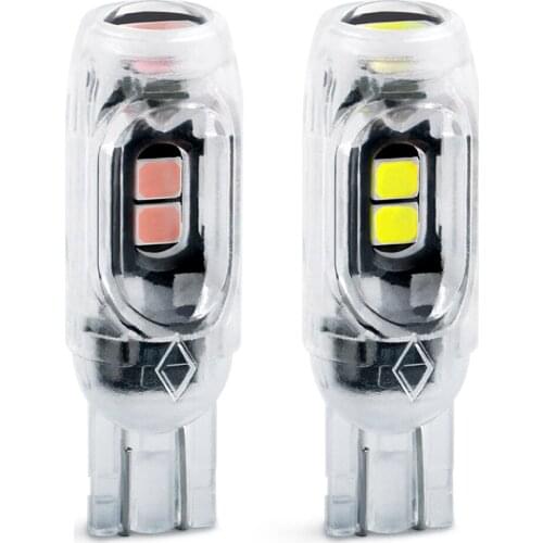 2pcs T10 W5W Led Canbus Bulbs 168 194 No Error Led Parking Lights Interior Dome Lights 5SMD 2835 White 12V for Audi BMW Benz