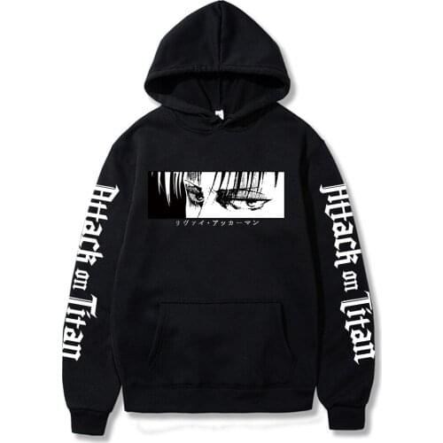 Japanese anime Attack on Titan Eyes Printed Men/women Hoodies Long Sleeve Sweatshirt Hoodies Tops Unisex Sweatshirt
