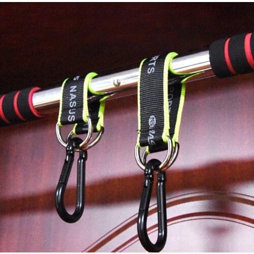Fitness Lanyard Hook Trapeze Hanging Sandbag Multifunction Ring Hanging Belt Rope with Hook Strength Training Fitness Equipment