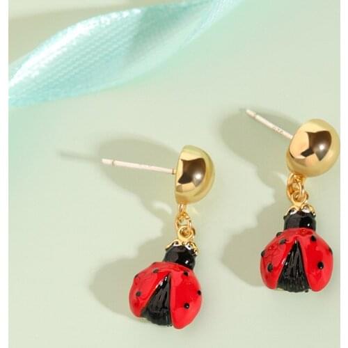 European and American New Personality Creative Animal Insect Earrings Female Fashion Temperament S925 Silver Needle Earrings