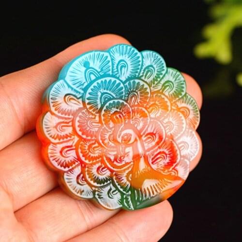 1pc Natural Color Hetian Jade Stone Peacock Pendant Chinese Jadeite Jewelry Charm Reiki Amulet Hand Carved Gifts for Women Men