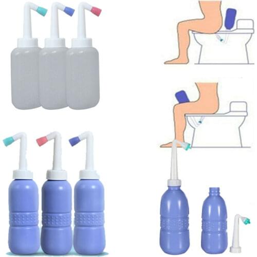 1pc 450/400ml Empty Bidet Bottle Handheld Portable Travel Toilet Hand Spray Seat Water Tool