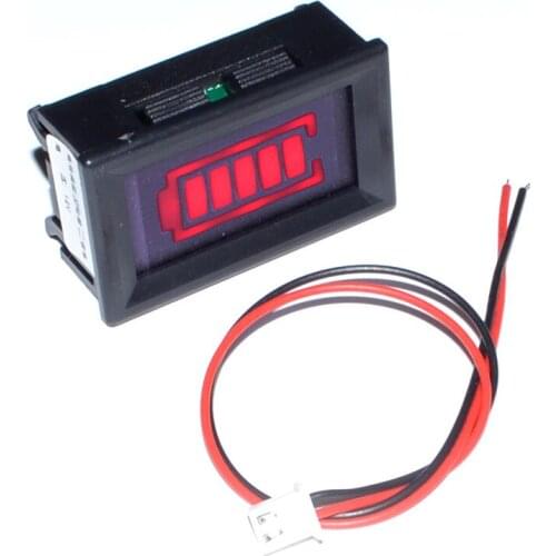 12V Plumbic Acid Battery Electric Power Display Tester Flash And The Buzzer Alarm Sound Free Shipping 12000716