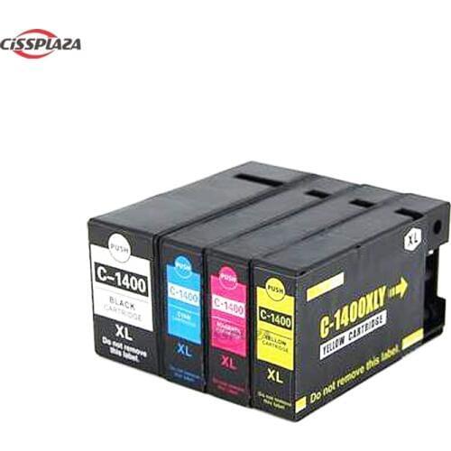 CISSPLAZA 5PCS PGI-1400XL compatible ink cartridge for Canon MAXIFY MB2340 MB2040 MB2140 MB2740 full ink PGI 1400 PGI1400 XL