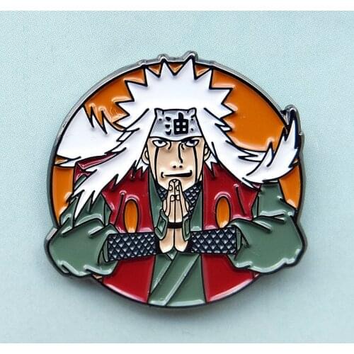 Anime Shippuuden Jiraiya Enamel Brooch Pin Backpack Hat Bag Collar Lapel Pins Badges Women Mens Fashion Jewelry Accessories