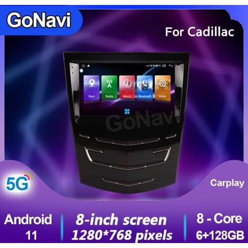 GoNavi android 11 car radio Central Multimedia intelligent system tonch screen with gps MP5 For Cadillac ATS ATSL XTS SRX CTS
