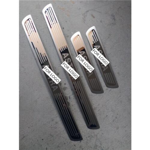 Free shipping 4pcs/lot car styling for 2010-2013 OPEL ASTRA J VAUXHALL ASTRA J ultra-thin Stainless Steel Door Sill Scuff Plate
