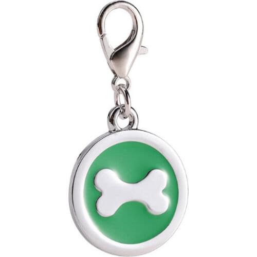 25mm Dog Bone Cat Tag For Pet Collar Necklace Pendant Plates Free Shipping Customized Dog Accessories