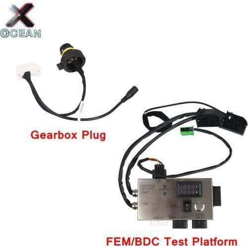 CGDI FEM BDC Module Testing Platform for BMW F20 F30 F35 X5 X6 I3 FEM/BDC TEST PLATFORM WORKS together with gearbox plug for BMW