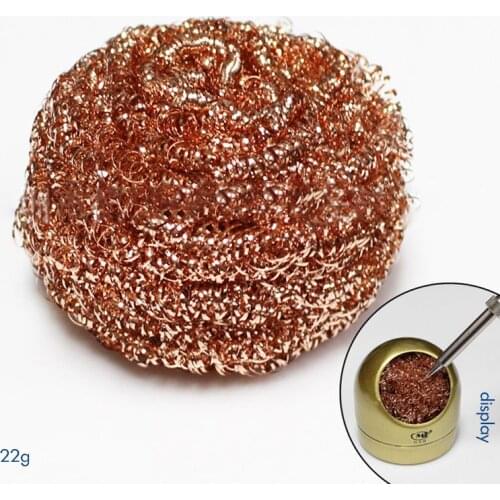 Solder Tip Cleaning Wire Replacement Cleaning Wire for Soldering Station Tip Cleaner Steel Wire Sponge High Density, Elasticity