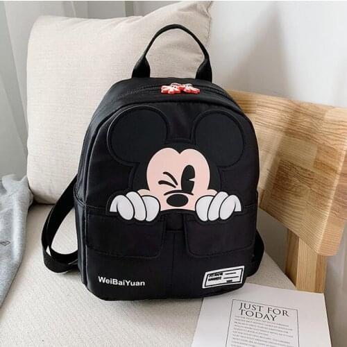 Disney Cartoon Mickey Children Backpacks Kids Kindergarten School Bags Backpacks Baby Boys Girls Toddler Cute Rucksack