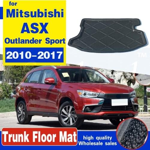 For Mitsubishi ASX / Outlander Sport / RVR 2010-2017 Car Trunk Mat Tray Boot Liner Cargo Floor Carpet Mud Non-slip Protector Pad