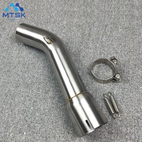 For YAMAHA FZ1 FZ1N FZ1000 2006-2015 link pipe without exhaustMotorcycle Exhaust Mid-Pipe middle pipe Round Muffler