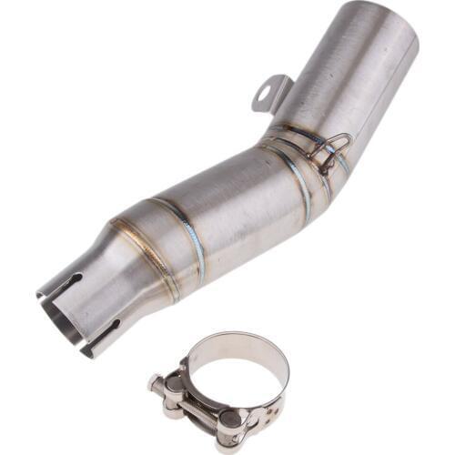 60mm Motorcycle Muffler Exhaust Middle Pipe For Yamaha R6 2006-2018