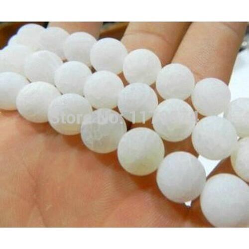 Hot new AAA 8mm White Fire Dream Onyx Round Loose Beads Ornaments For Necklace Bracelet Fashion Jewelry Making Design 15'' H009