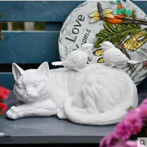 American country retro cat statue crafts, home office restaurant bar courtyard desktop decoration birthday gift