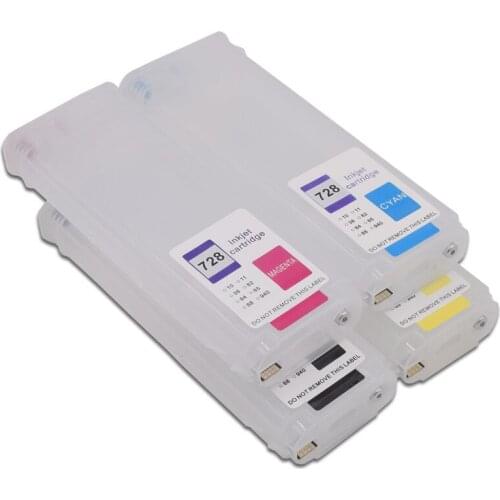 280ml HP728 Refillable Ink Cartridge for HP 728 with Chip for HP T730 T830 Printer