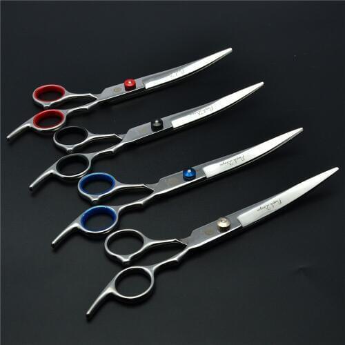 6.0" 17.5cm Purple Dragon Pets Hair Clippers UP Curved Cutting Shears Grooming-for-dog Hairdresser for dogs Hair Clippers Z4001