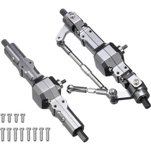 Metal Front & Rear Bridge Axle Gear Box for WPL C14 C24 C34 C44 B14 B24 1/16 RC Truck Car Upgrade Parts Accessories